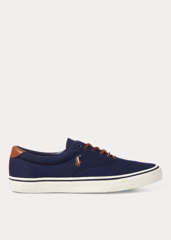 Men's Polo Ralph Lauren Thorton Canvas Low-Top Sneakers | 209746FAG